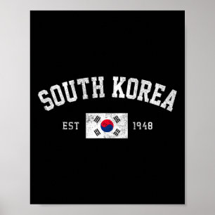 South Korea Est. 1948 South Korean Flag Independen Poster