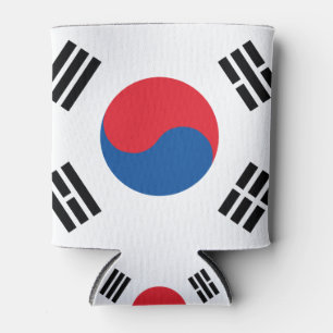 South Korea Flag Can Cooler