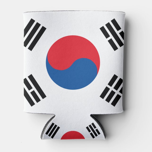 South Korea Flag Can Cooler (Front)