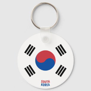 South Korea Flag Charming Patriotic Key Ring