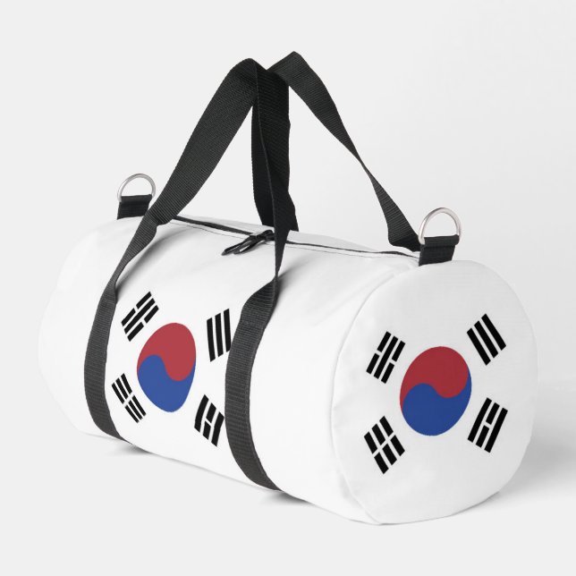 South Korea flag Duffle Bag (Left Corner)