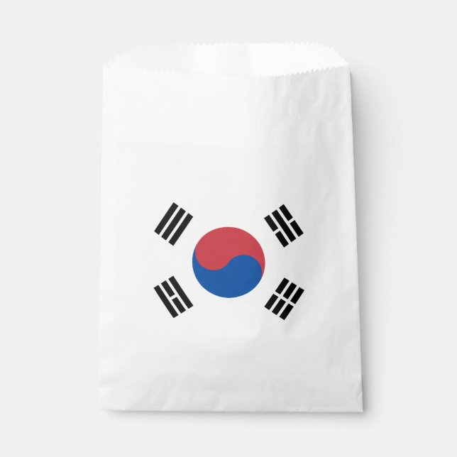 South Korea Flag Favour Bags (Front)
