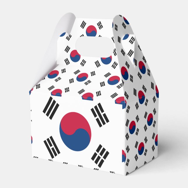 South Korea flag Favour Box (Back Side)