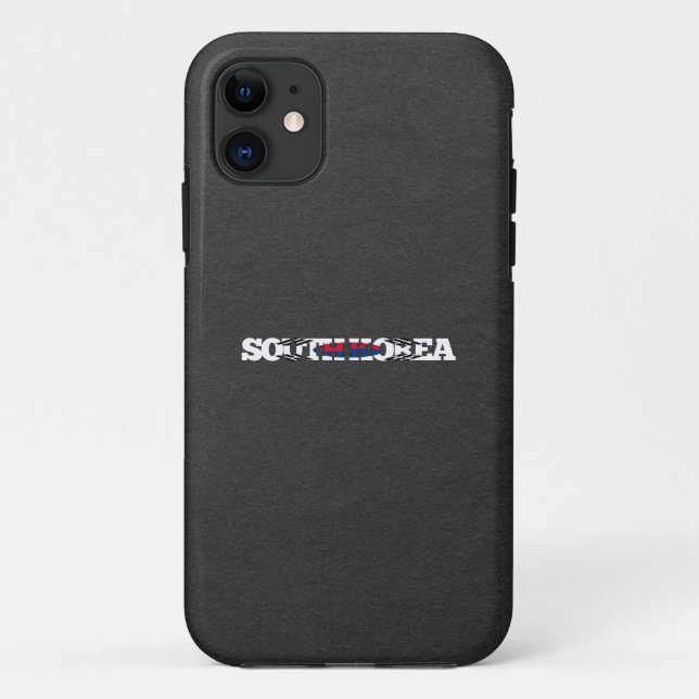 South Korea flag font Case-Mate iPhone Case (Back)