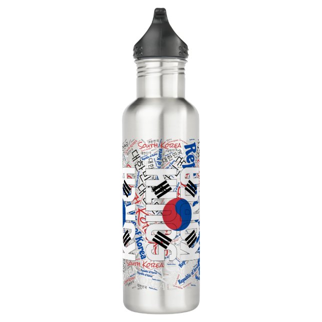 South Korea Flag Gorgeous Patriotic 710 Ml Water Bottle (Right)