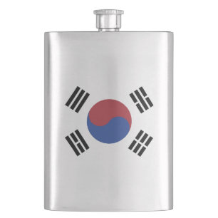 South Korea flag Hip Flask