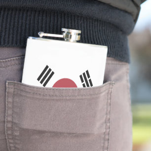 South Korea flag Hip Flask