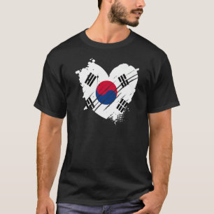 South Korea Flag I love Korea DNA for South Korea T-Shirt