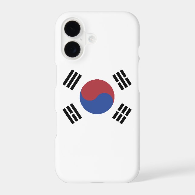 South Korea flag iPhone Case (Back)