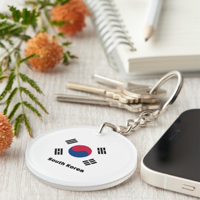 South Korea Flag Key Ring (Front Right)