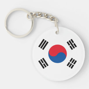 South Korea Flag Key Ring