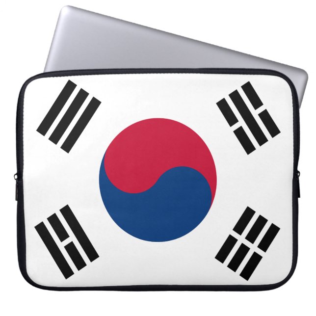 South Korea flag Laptop Sleeve (Front)