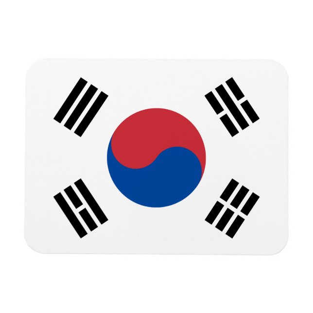 South Korea Flag Magnet (Horizontal)