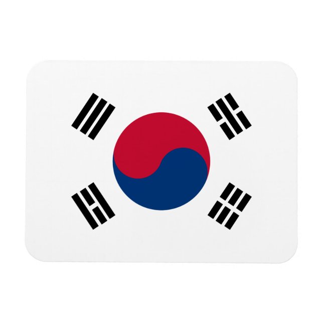 South Korea Flag Magnet (Horizontal)