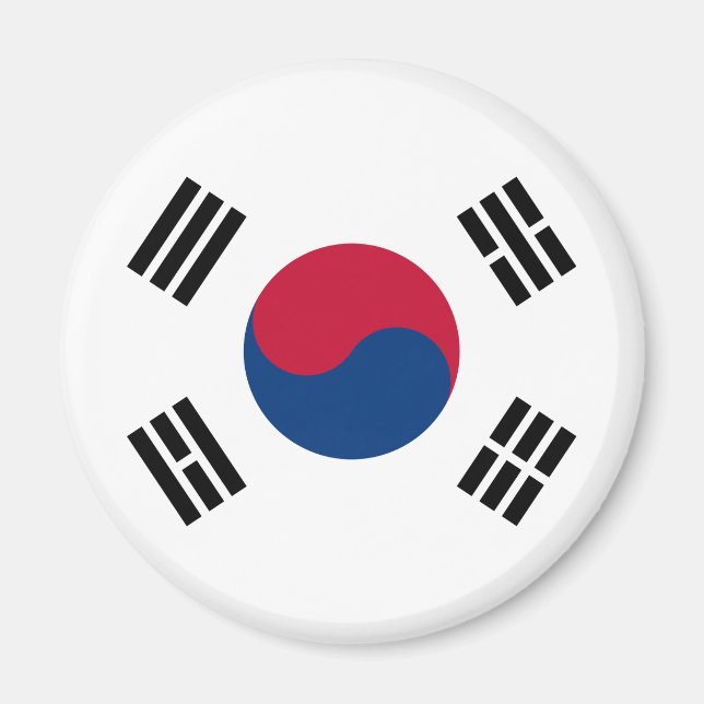 South Korea Flag Magnet (Front)