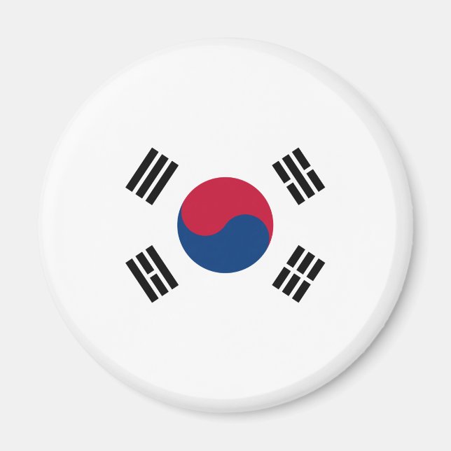 South Korea Flag Magnet (Front)