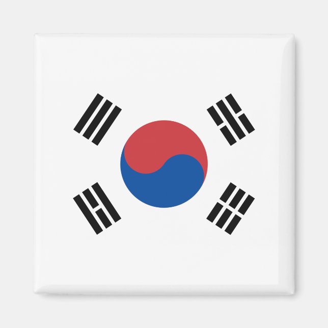 South Korea Flag Magnet (Front)