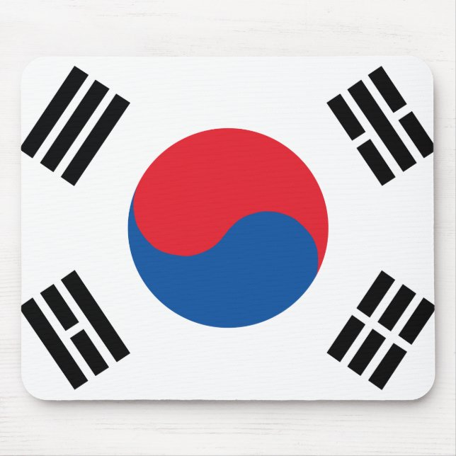South Korea Flag Mouse Mat (Front)