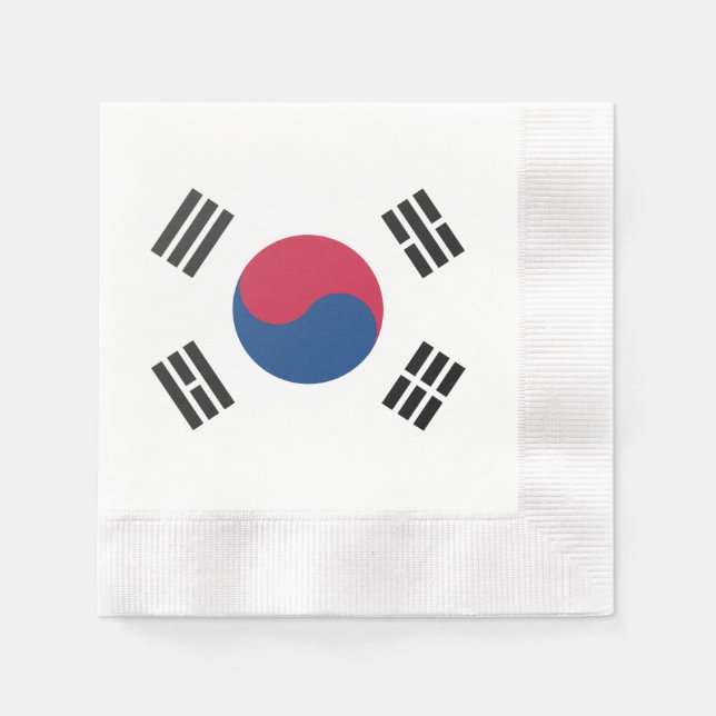 South Korea flag  Napkin (Front)