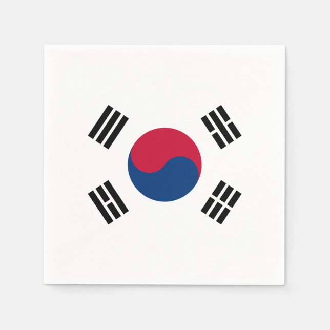 South Korea flag Napkin (Front)