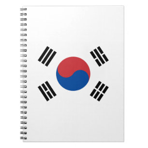 South Korea Flag Notebook