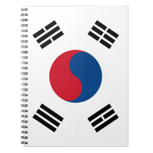 South Korea Flag Notebook