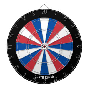 South Korea Flag Patriot's Bullseye Dartboard