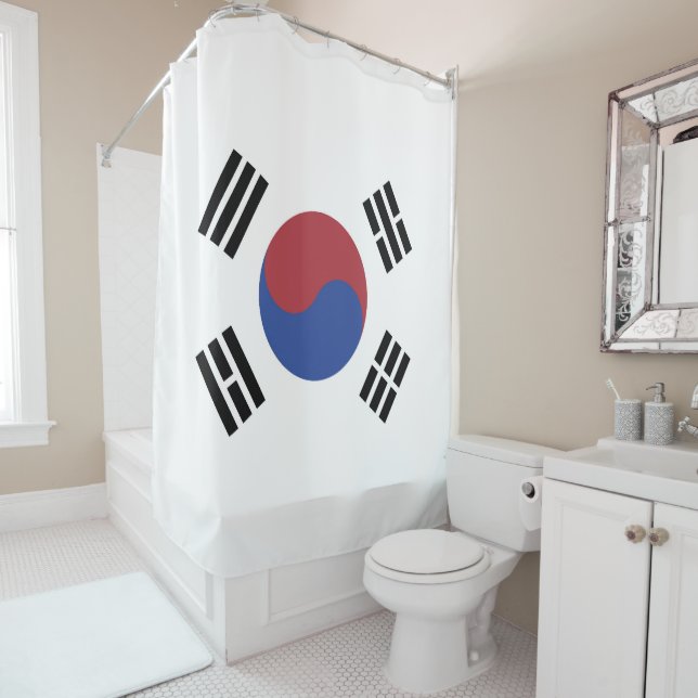 South Korea flag Shower Curtain (In Situ)
