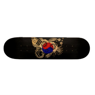 South Korea Flag Skateboard