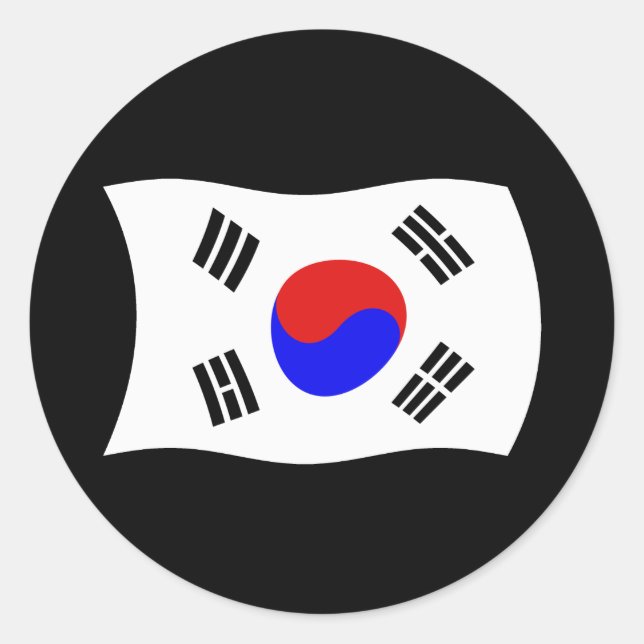 South Korea Flag Sticker (Front)
