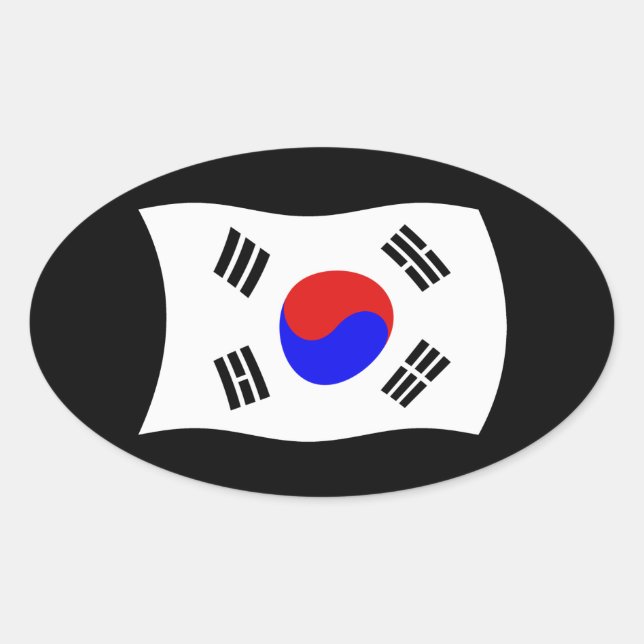 South Korea Flag Sticker (Front)
