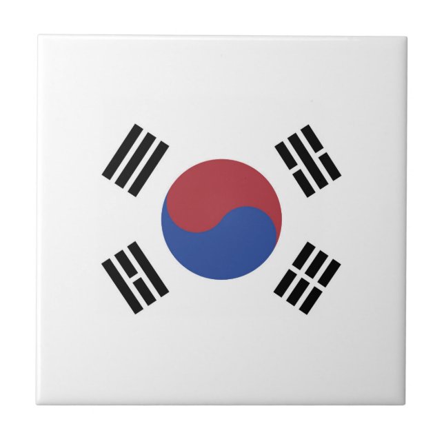 South Korea flag Tile (Front)