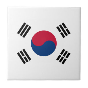 South Korea flag Tile