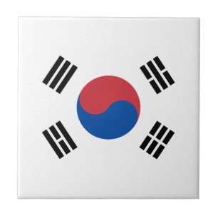 South Korea Flag Tile