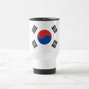 South Korea Flag Travel Mug