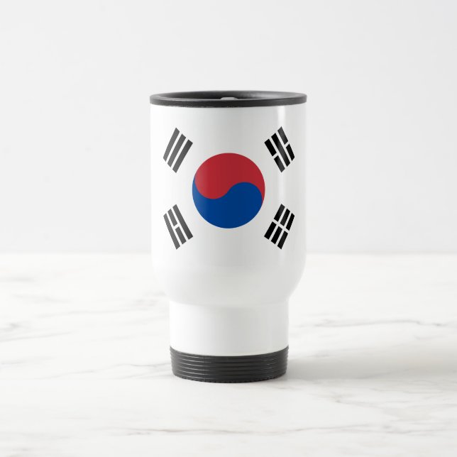 South Korea Flag Travel Mug (Center)