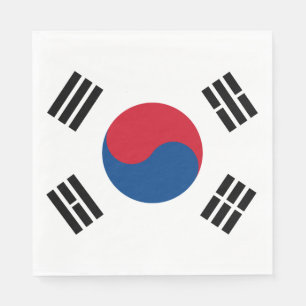 South Korea flag - Yin Yang Napkin