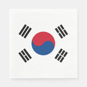 South Korea flag - Yin Yang Napkin