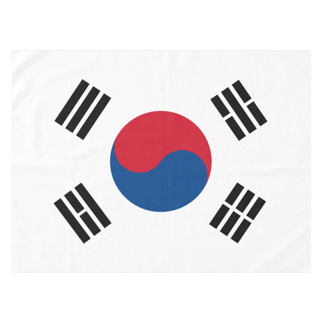 South Korea flag - Yin Yang Tablecloth (Front (Horizontal))
