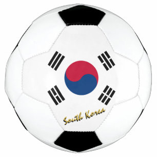 South Korea Football & Korean Flag / Sport