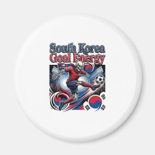 South Korea Goal Energy Skeleton Striker Nations B Magnet