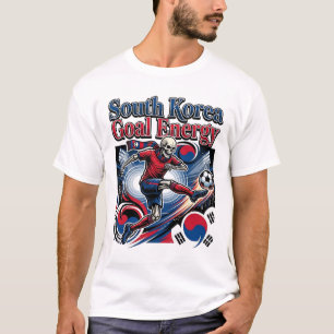 South Korea Goal Energy Skeleton Striker Nations B T-Shirt