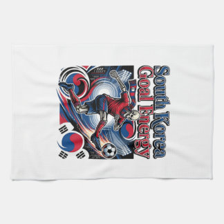 South Korea Goal Energy Skeleton Striker Nations B Tea Towel