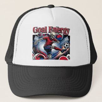 South Korea Goal Energy Skeleton Striker Nations B Trucker Hat