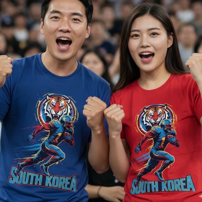 South Korea Gridiron Tiger Football Athlete Dynami T-Shirt (Creator Uploaded)