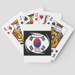 South Korea Hakuna Matata Art Print/Graphic Playing Cards