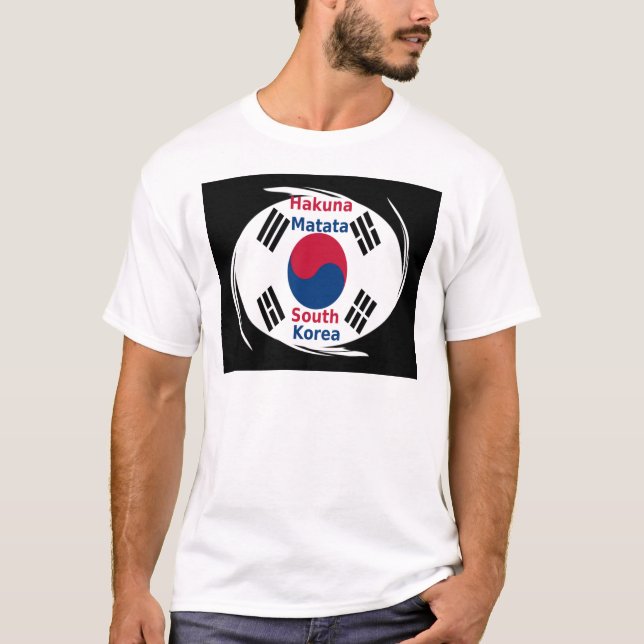  South Korea Hakuna Matata Art Print/Graphic T-Shirt (Front)
