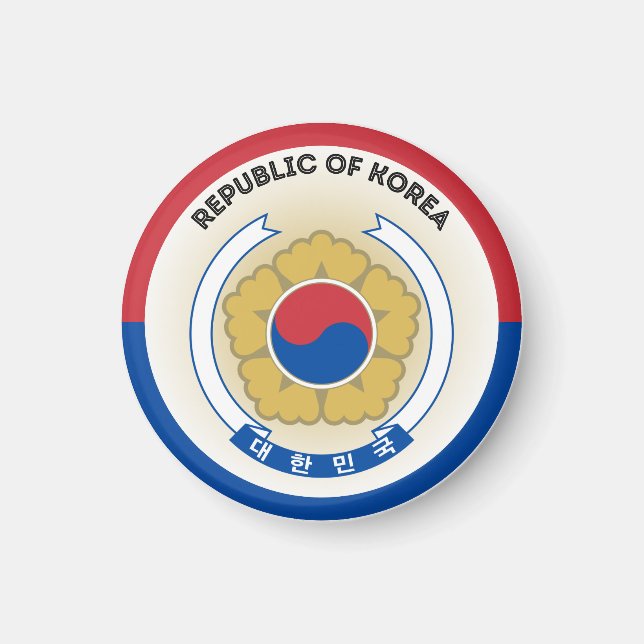 South Korea Heritage Emblem Magnet (Front)
