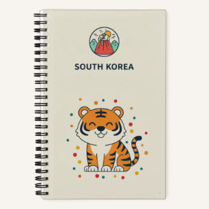 South Korea Heritage & Siberian Tiger Photo Notebook