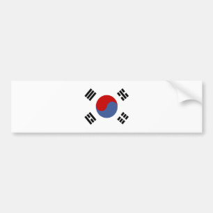 South Korea High quality Flag Bumper Sticker